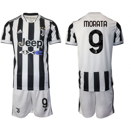 Fotbalový Dres Juventus Alvaro Morata 9 Dětské Domácí 2021/22